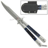 Blue Stag Butterfly Knife Balisong w/ Belt Sheath Knife-Balisong - Tophatter Daily Deals