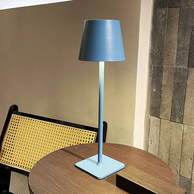 Rechargeable LED Wireless Table Lamp IP65 Outdoor Indoor Blue - Tophatter Daily Deals