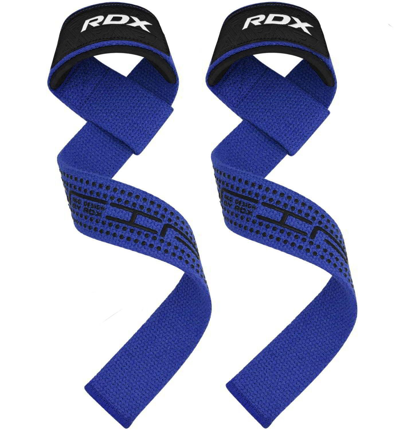 Weight Lifting Straps – Weight Lifting Straps by RDX, Gym Wrist Support, Weight Training, Lifting Strap Blue Exercise & Fitness - Tophatter Daily Deals
