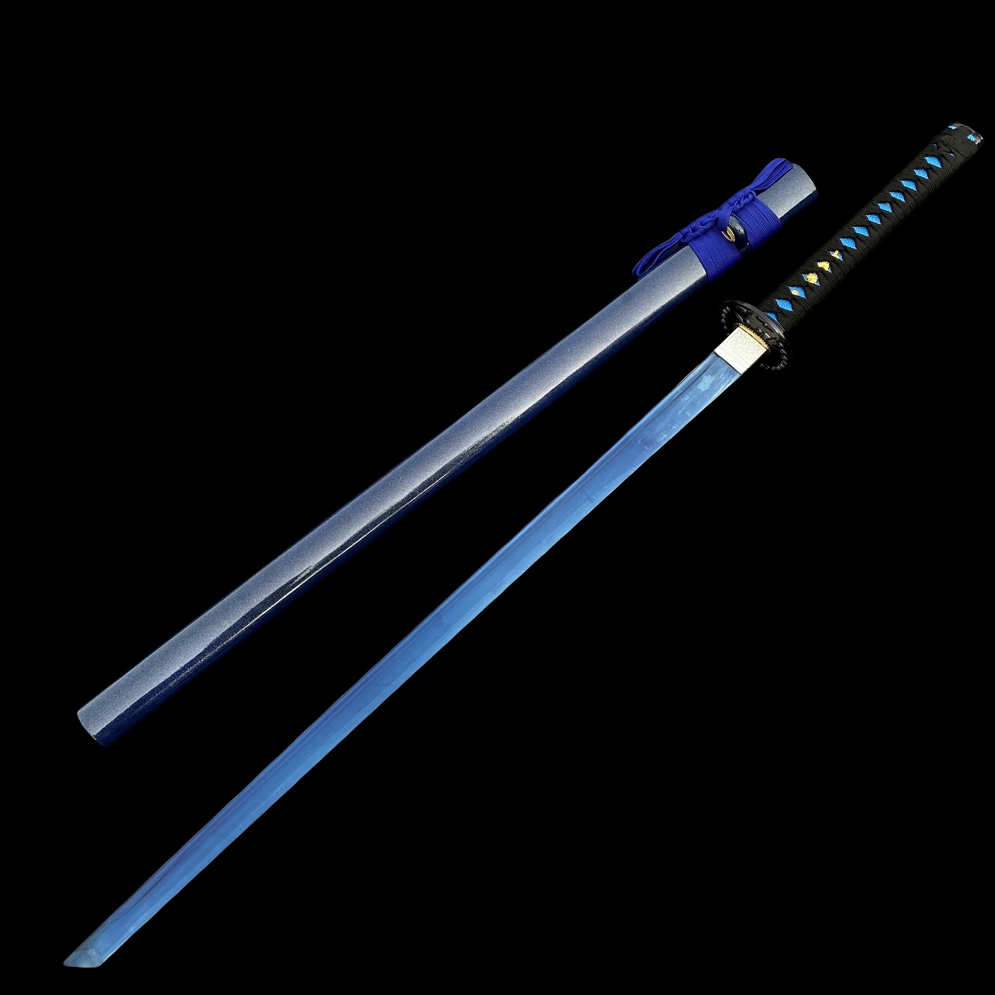 Carbon Steel Straight Blade Samurai Katana - Tophatter Daily Deals