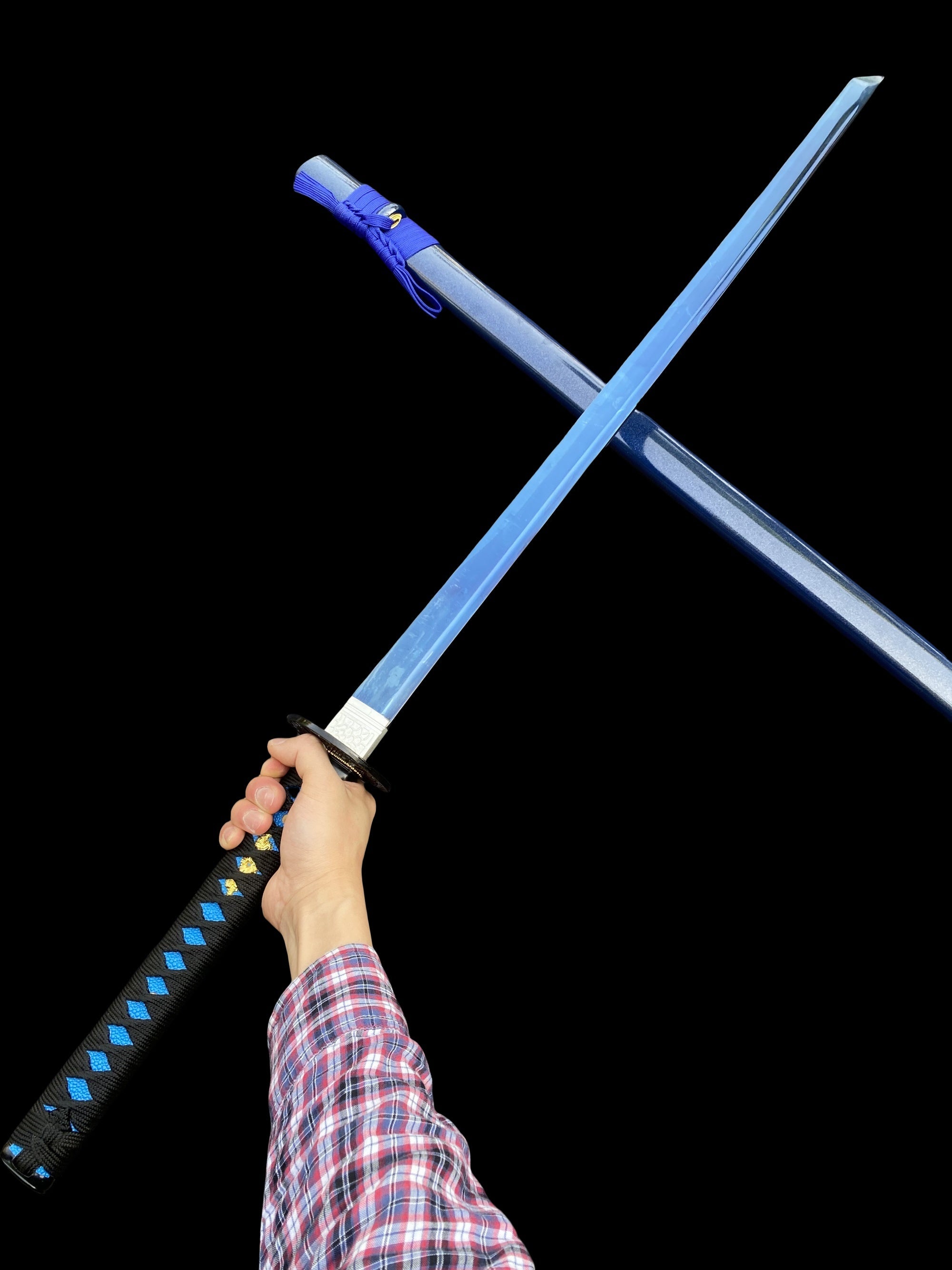 Carbon Steel Straight Blade Samurai Katana - Tophatter Daily Deals