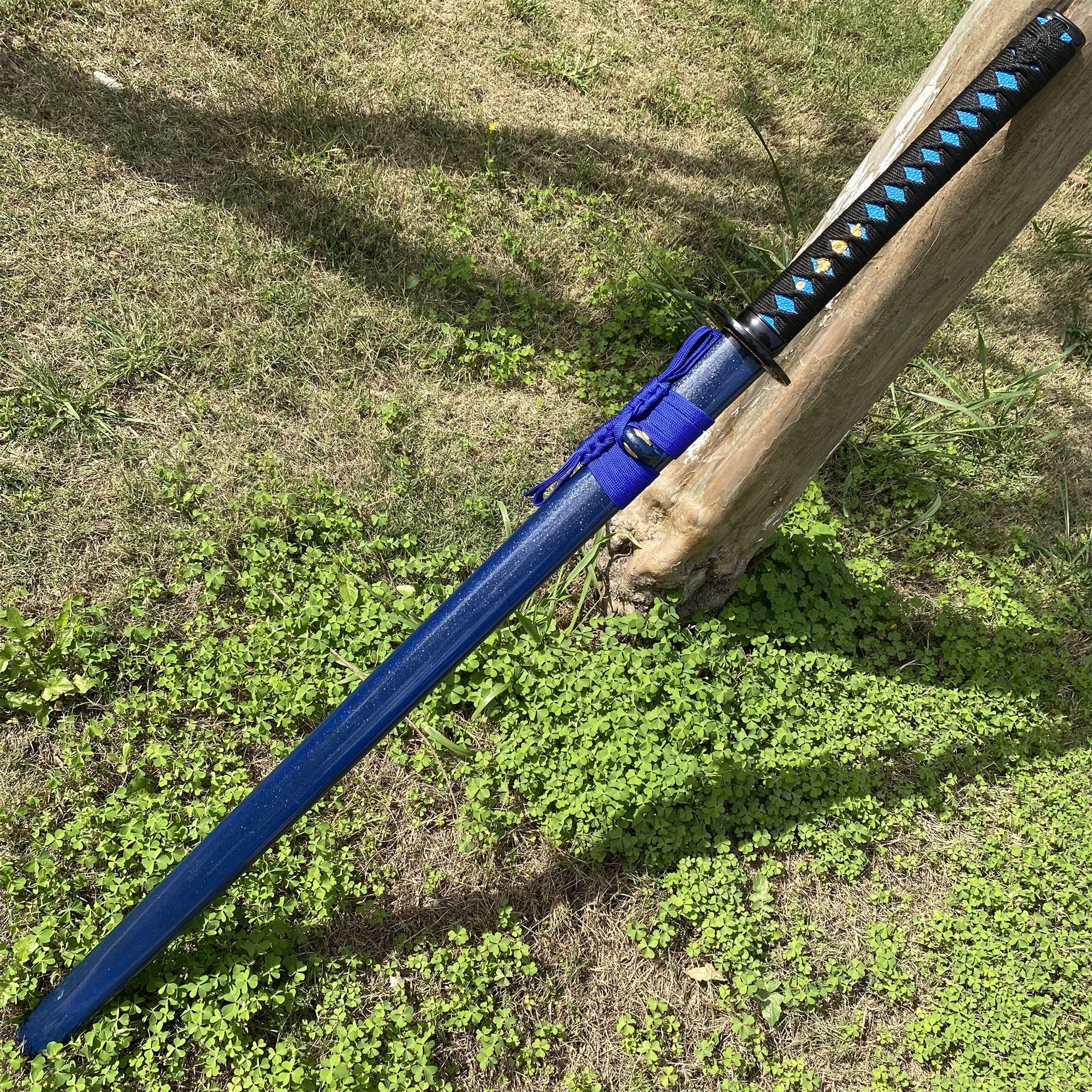 Carbon Steel Straight Blade Samurai Katana - Tophatter Daily Deals