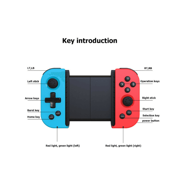 Gaming Controller for Phone - X6 Bluetooth-compatible 4.0 Telescopic Game Controller for Mobile Wireless Gamepad for iPhone Android Phone Video Game Console Accessories - Tophatter Daily Deals