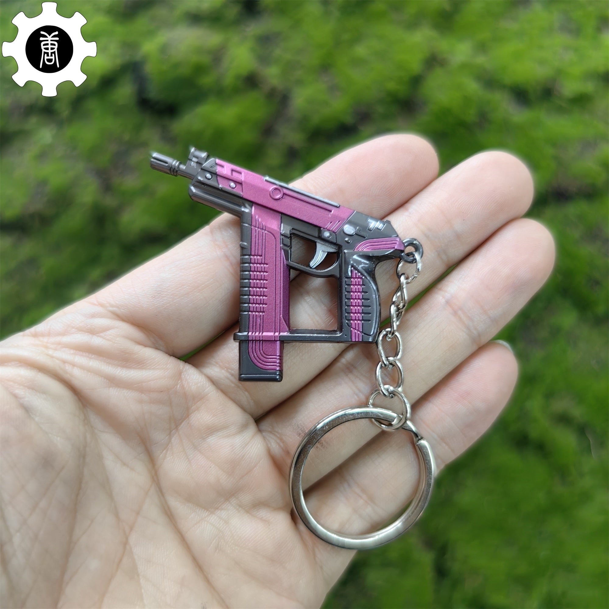 Mini Blush Frenzy Gun Metal Keychain Keychain - Tophatter Daily Deals