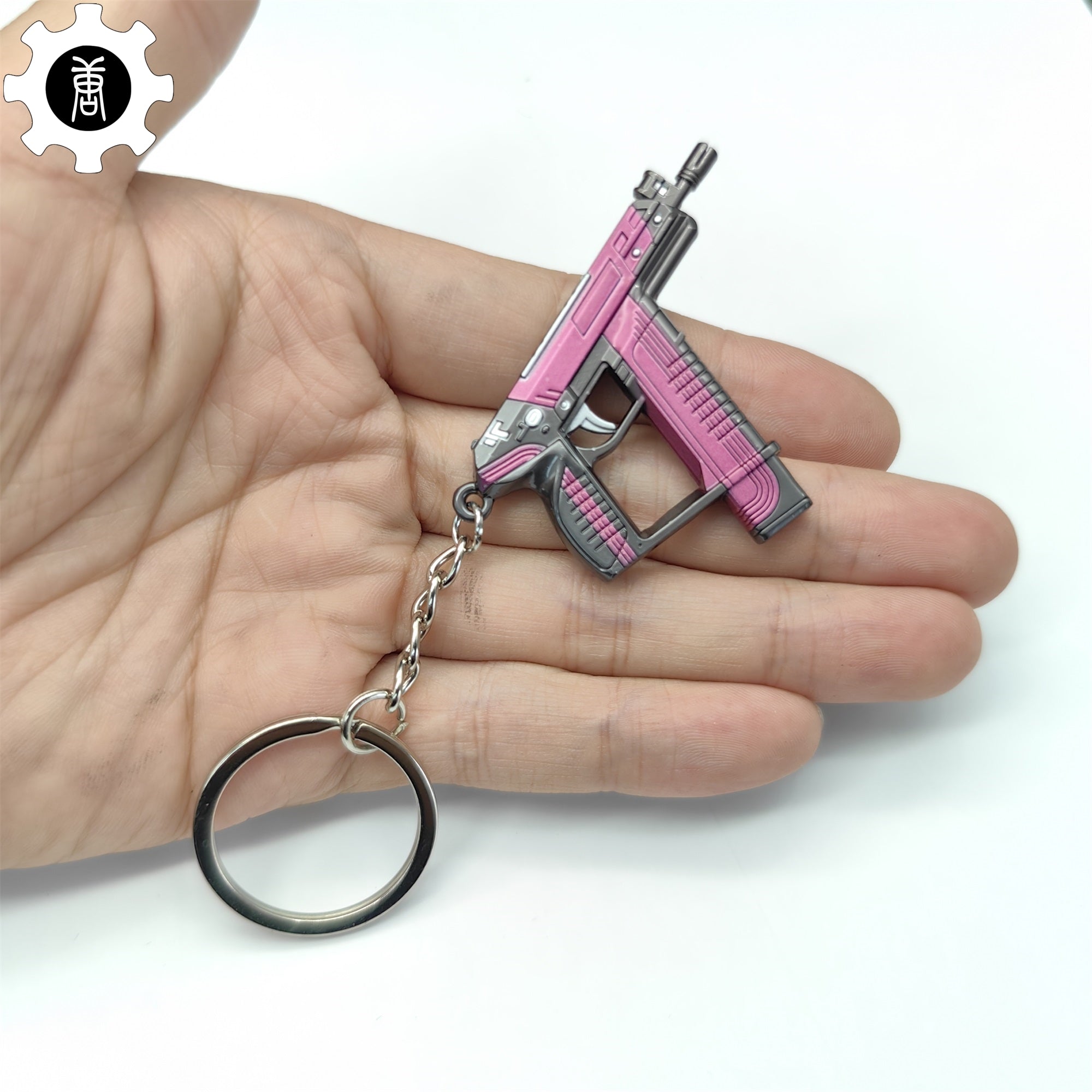 Mini Blush Frenzy Gun Metal Keychain - Tophatter Daily Deals