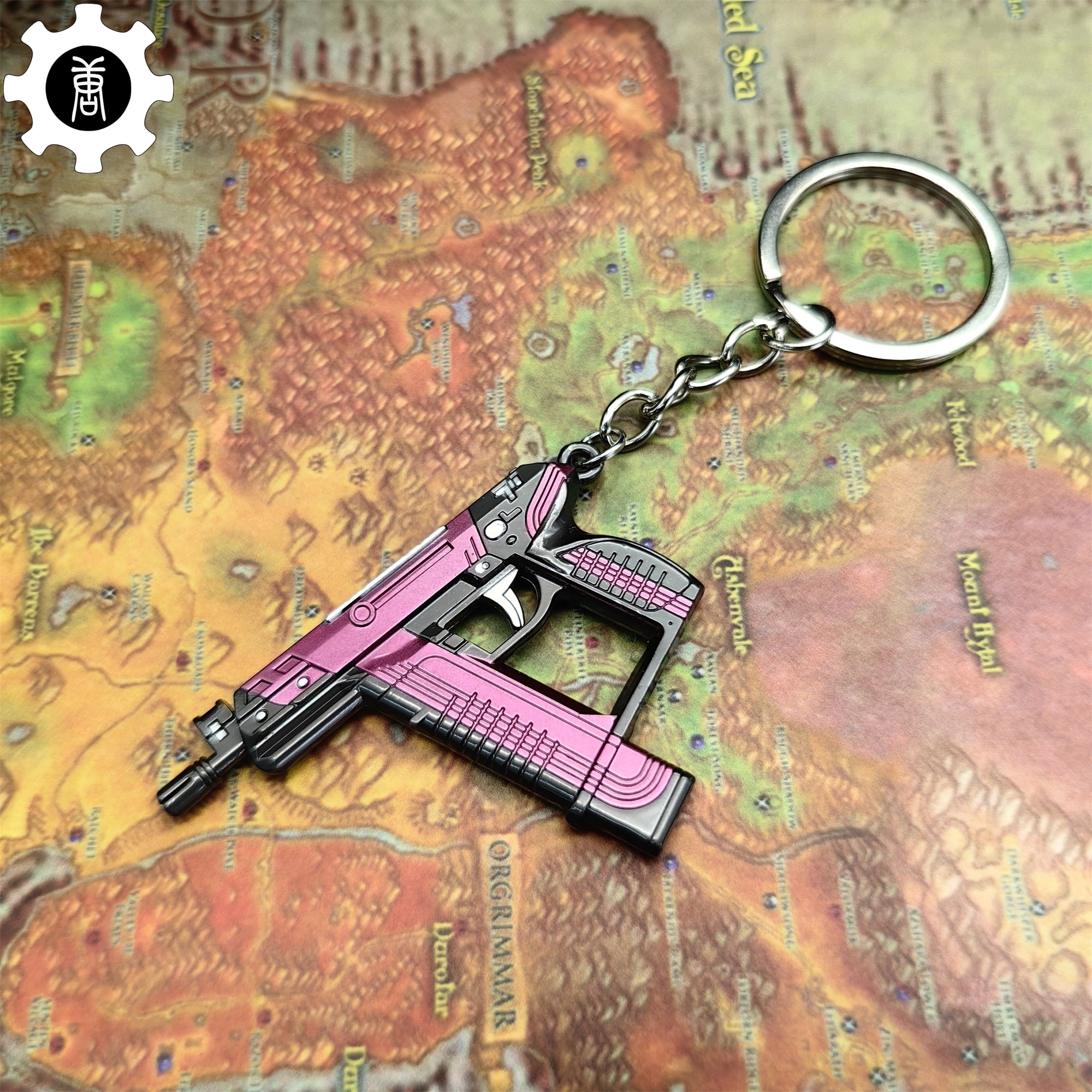 Mini Blush Frenzy Gun Metal Keychain - Tophatter Daily Deals