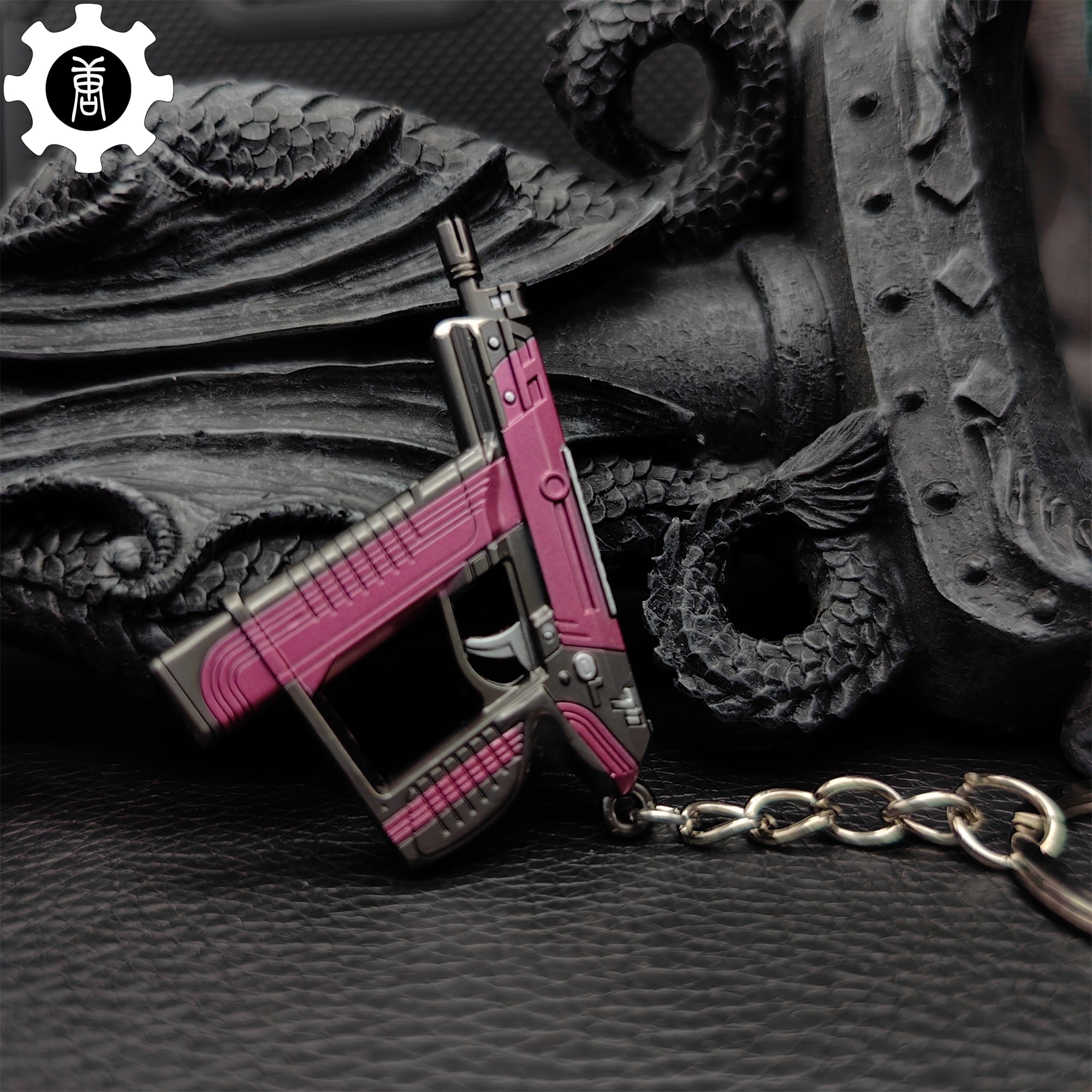 Mini Blush Frenzy Gun Metal Keychain - Tophatter Daily Deals