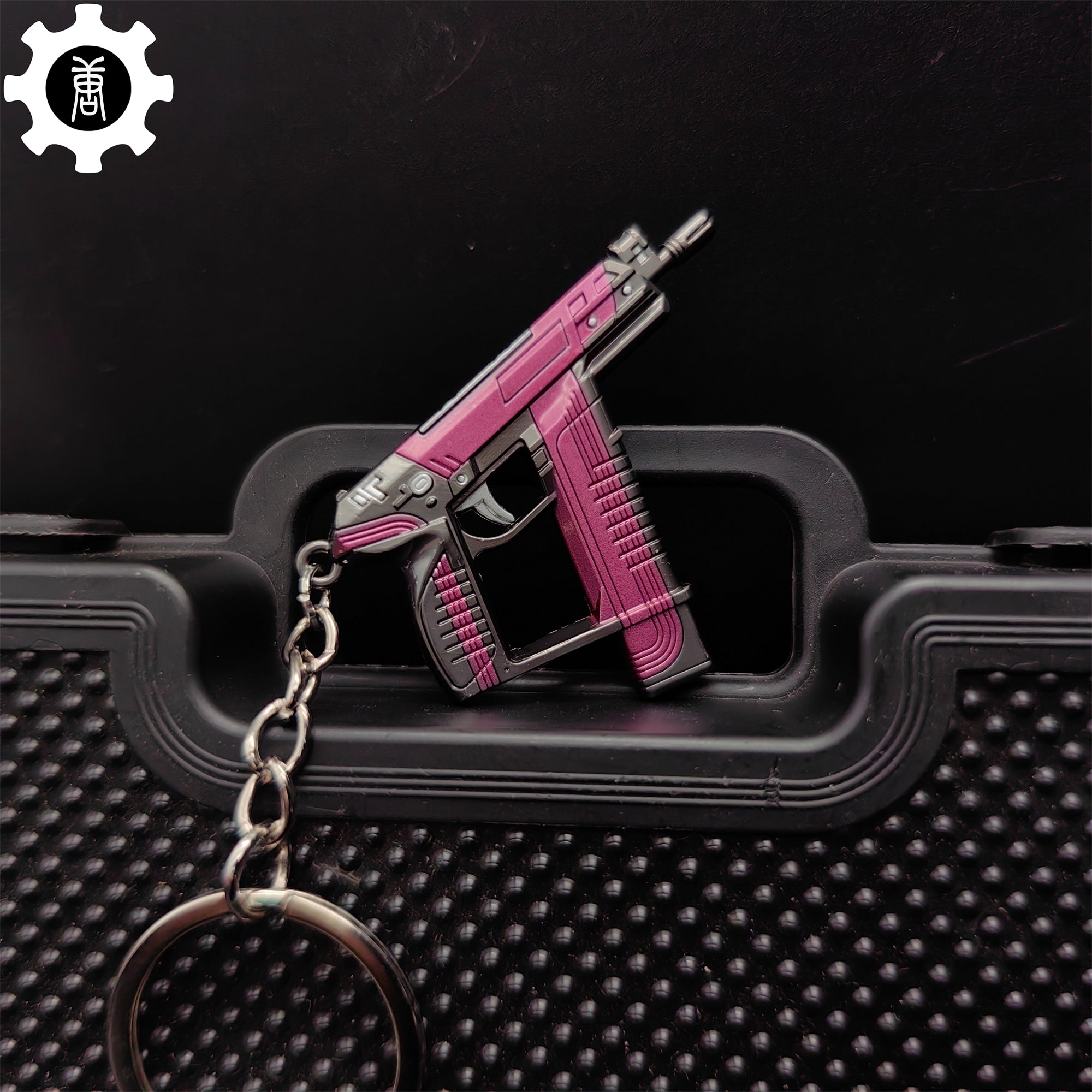 Mini Blush Frenzy Gun Metal Keychain - Tophatter Daily Deals