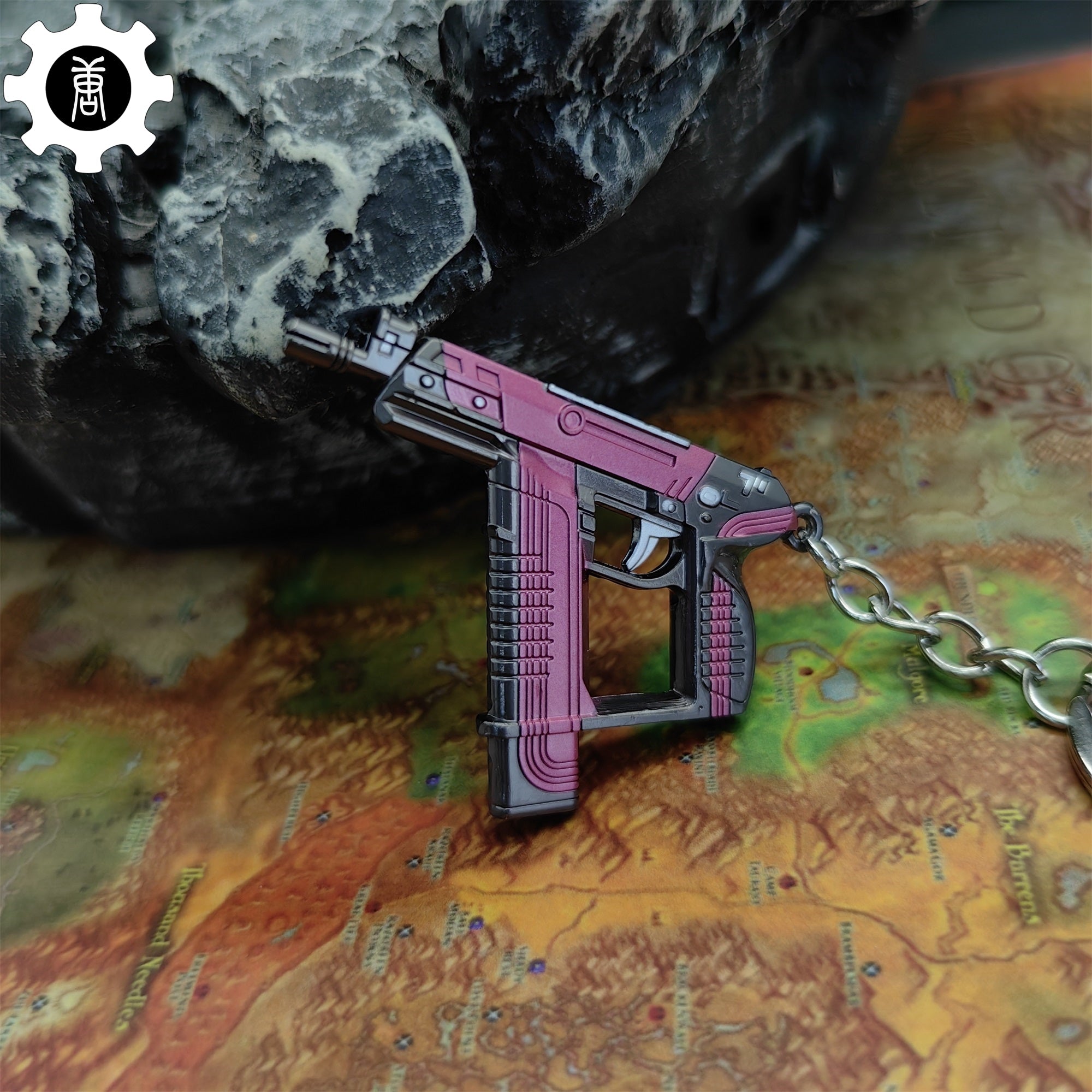 Mini Blush Frenzy Gun Metal Keychain - Tophatter Daily Deals