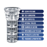 RIZE! Luz Glow in the Dark Self-Lubricating Clear Stroker - Tophatter Daily Deals