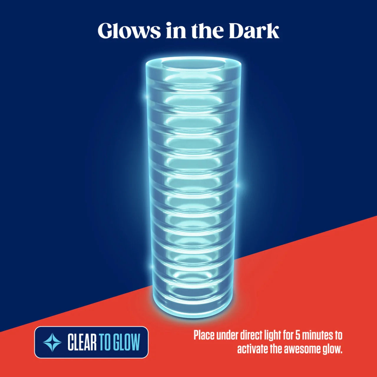 RIZE! Ribz Glow in the Dark Clear Stroker - Tophatter Daily Deals