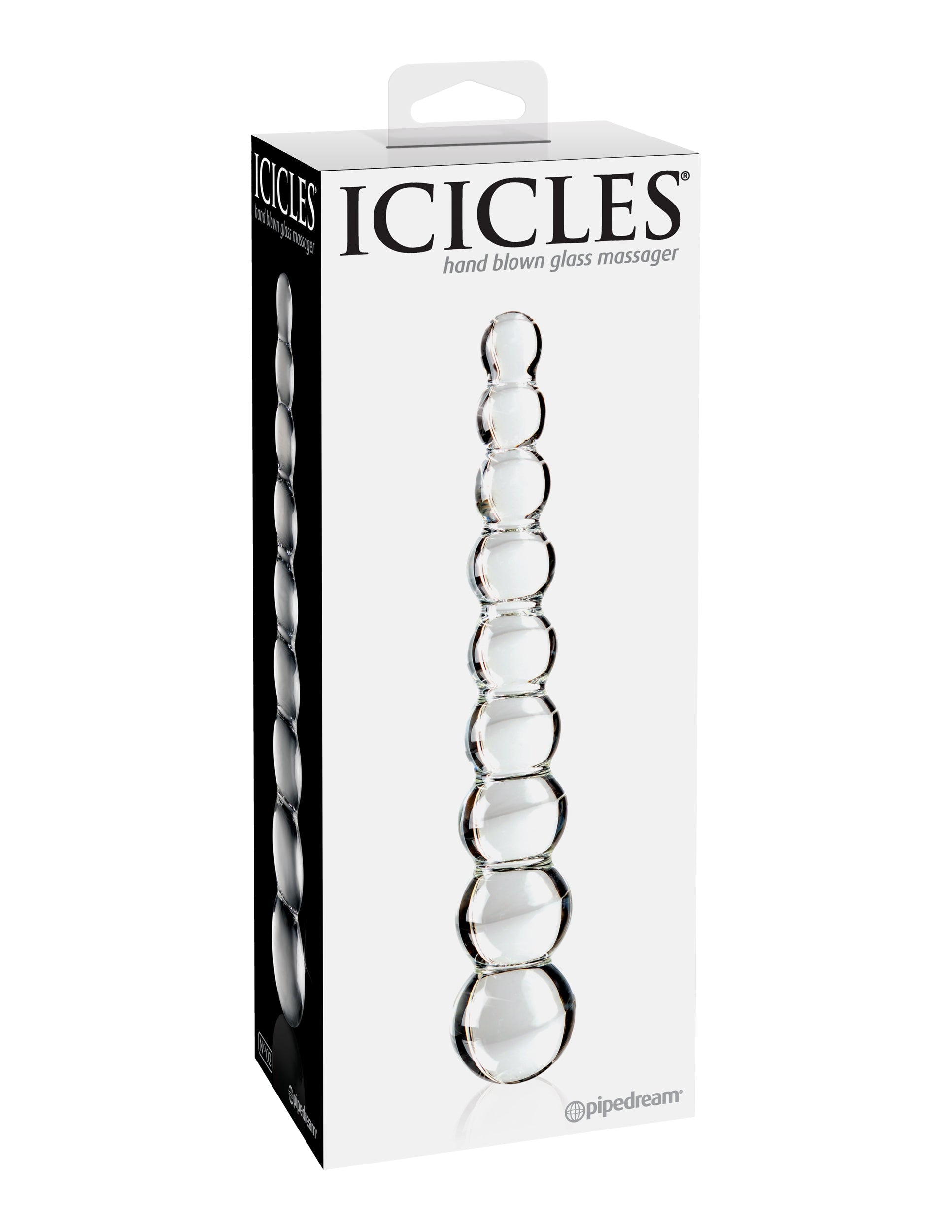 Icicles Clear Glass Massager Wand Handcrafted > Glass > Dildos - Tophatter Daily Deals