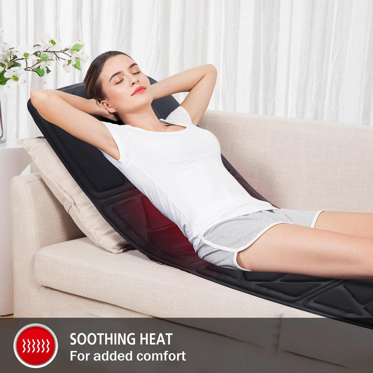 Full Body Massage Mat UK - Massage Mat with Heating, Massage Pad with 10 Vibrating Motors Health & Beauty - Tophatter Daily Deals