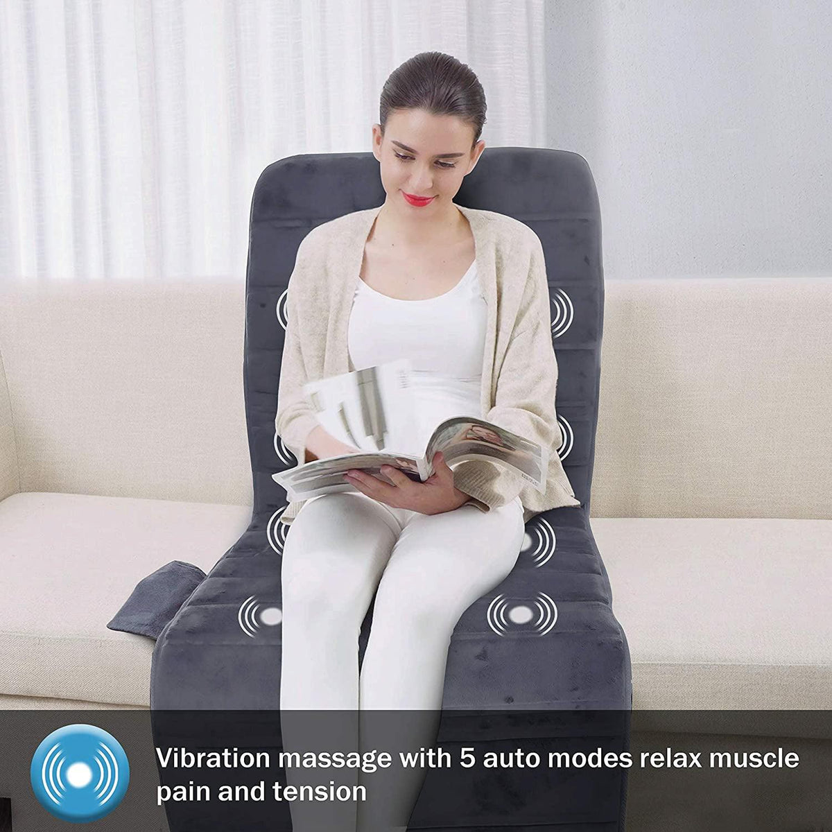 Full Body Massage Mat UK - Massage Mat with Heating, Massage Pad with 10 Vibrating Motors Health & Beauty - Tophatter Daily Deals