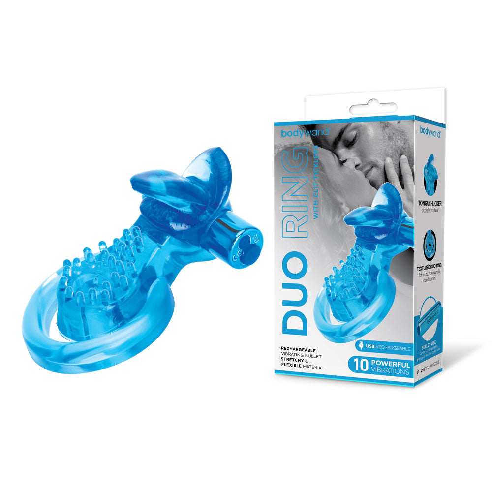 Bodywand Duo Ring with Clit Tickler > Cock Ring > Vibrating - Tophatter Daily Deals