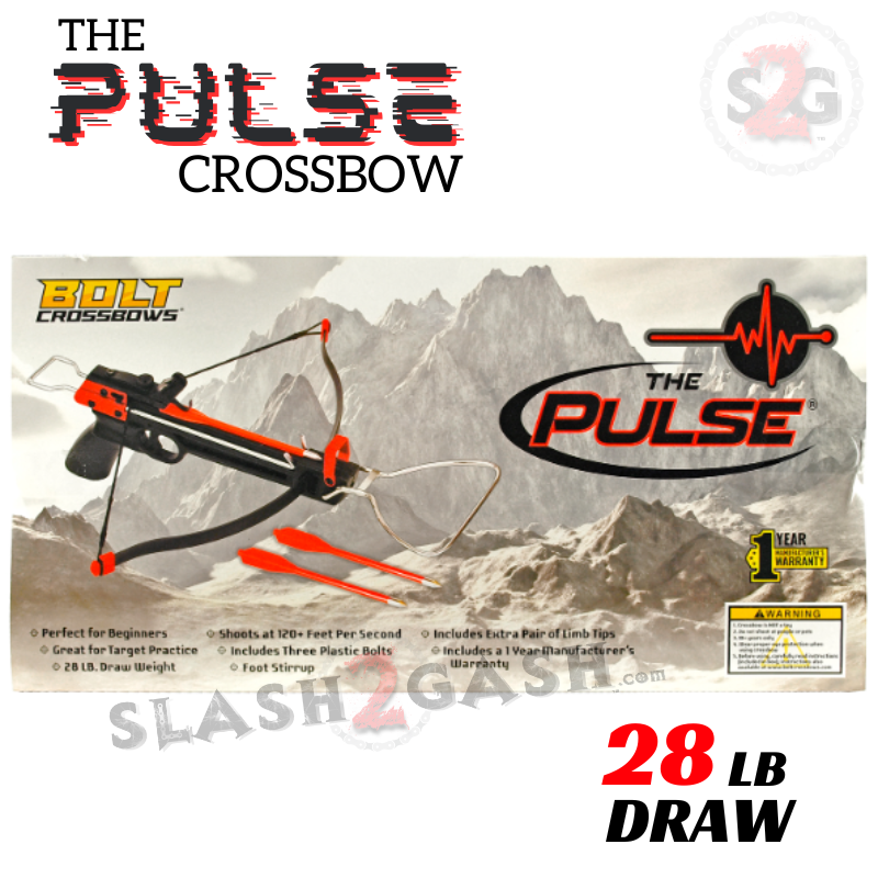 28 lb Mini Pistol Crossbow Gun w/ Arrows Hunting Archery Bolt - The PULSE Crossbow - Tophatter Daily Deals