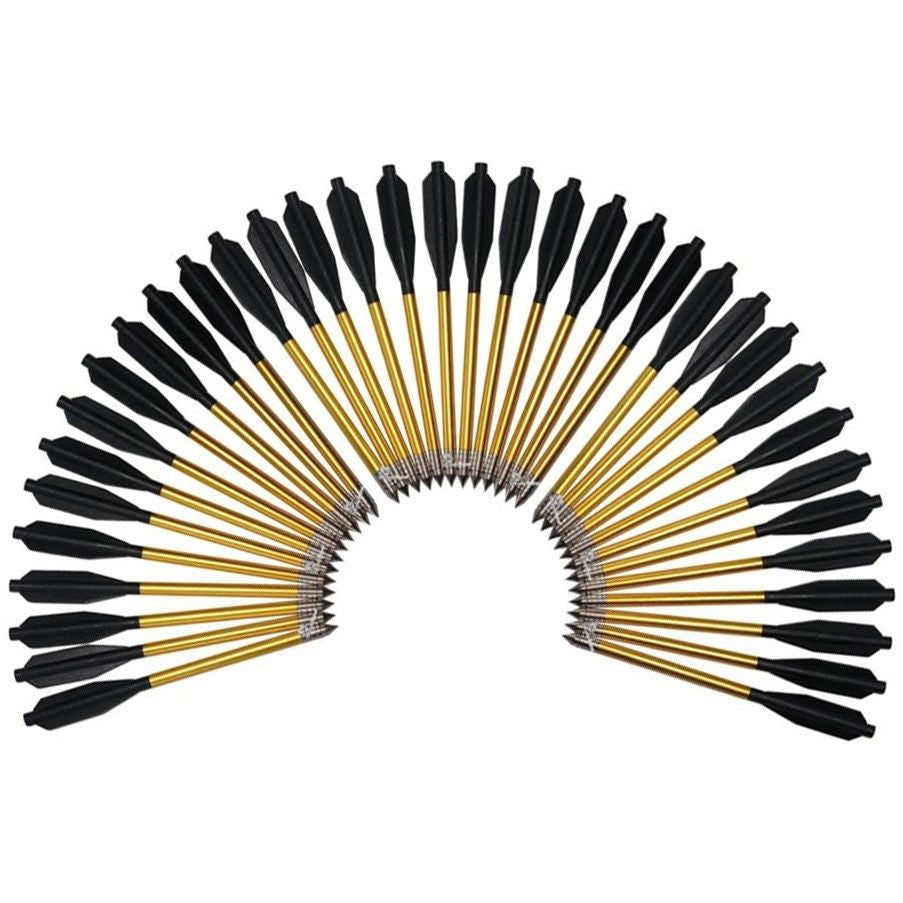 36 Aluminum Bolts 50 & 80 lb Archery Pistol Crossbow Metal Arrow High Quality Crossbow - Tophatter Daily Deals