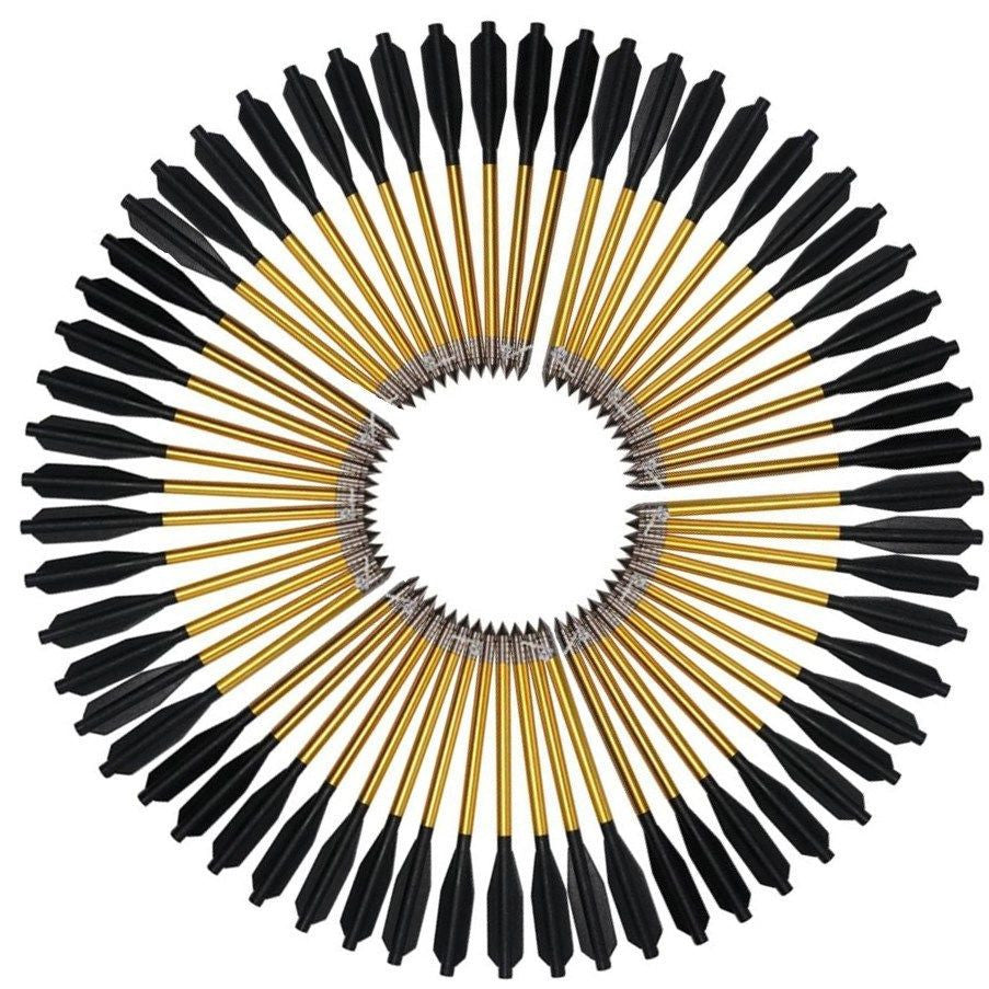 60 Aluminum Bolts 50 & 80 lb Archery Pistol Crossbow Metal Arrow High Quality Crossbow - Tophatter Daily Deals