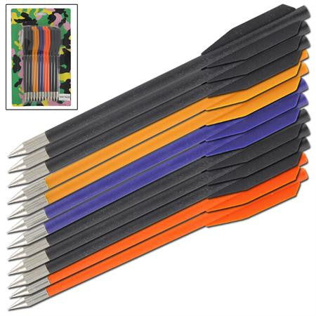 12 Plastic Bolts 50 & 80 lb Archery Pistol Crossbow Arrow Crossbow - Tophatter Daily Deals