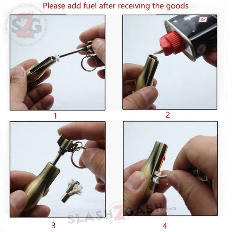 Round Bullet Fire Starter - Emergency Match Survival Key Chain Lighter Key Chain - Tophatter Daily Deals