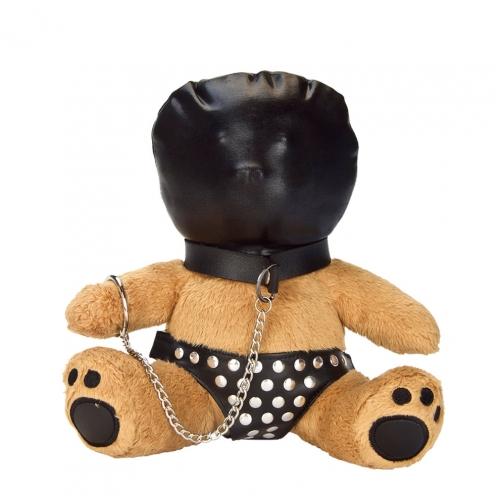 Bondage Bear Gimpy Glen Plush Companion with Gimp Mask and Studded Undies > Novelties > Gag Gifts - Tophatter Daily Deals
