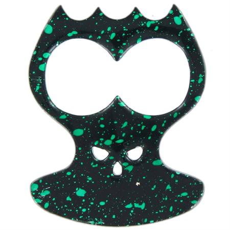 Bone Crusher Self Defense Knuckle Spiked Bottle Opener - Green Belt Buckle - Tophatter Daily Deals