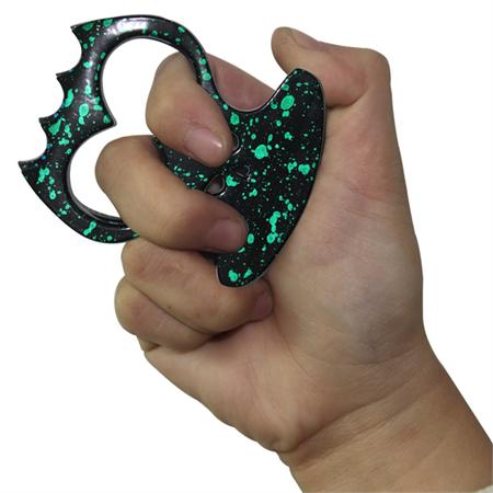 Bone Crusher Self Defense Knuckle Spiked Bottle Opener - Green Belt Buckle - Tophatter Daily Deals