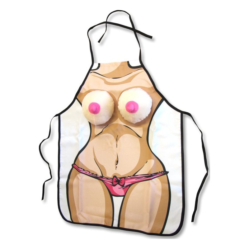 Boobie BBQ Apron - One Size Fits All > Novelties > Gag Gifts - Tophatter Daily Deals