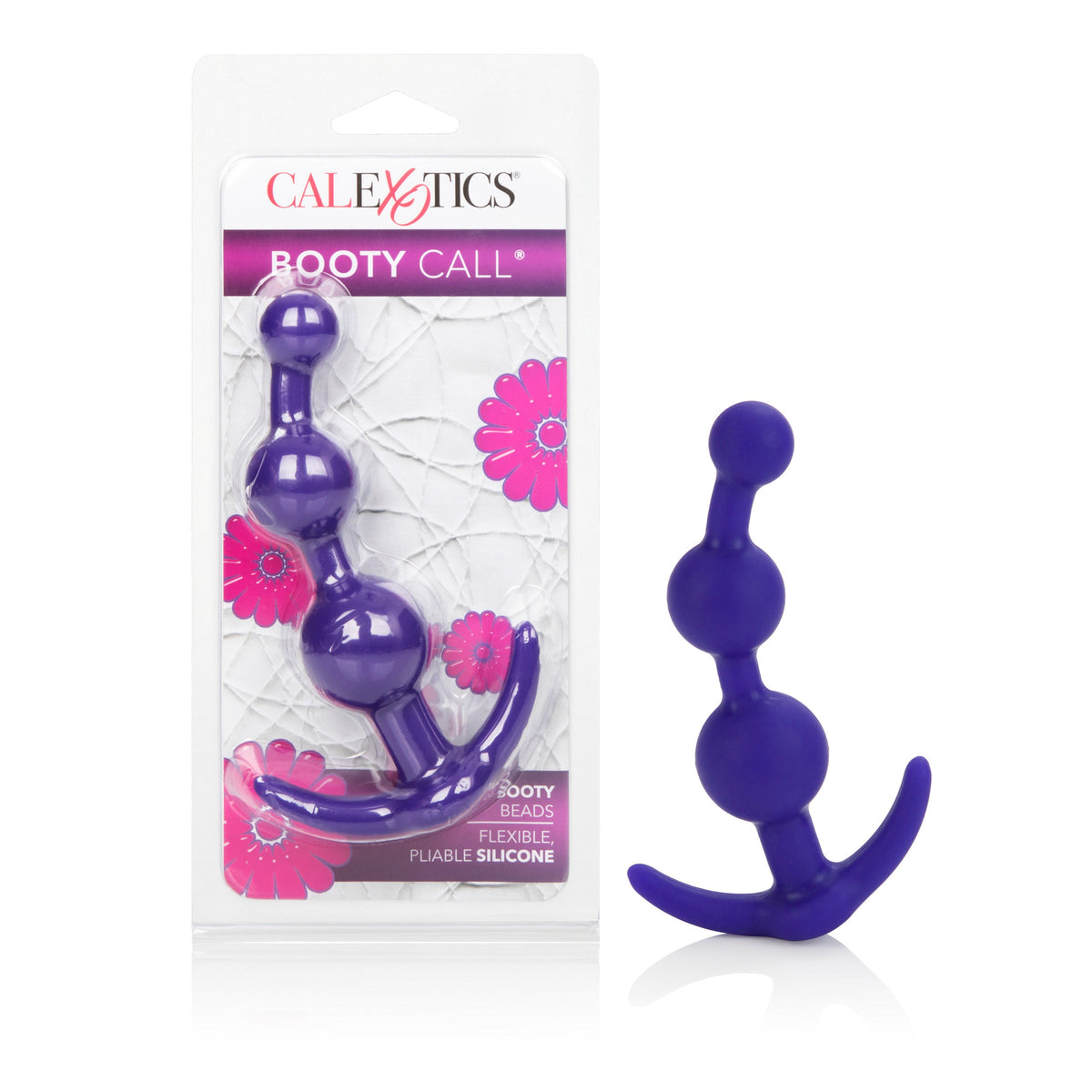 Booty Call Purple Silicone 4.75" Anal Beads with Easy Pull Handle > Anal Range > Anal Beads - Tophatter Daily Deals