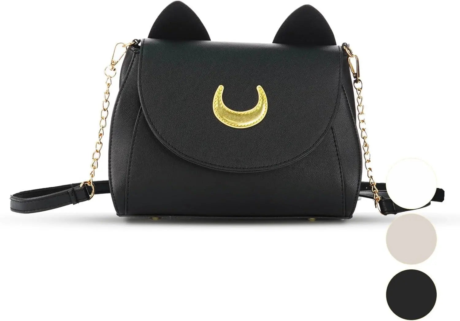 Borsa a Tracolla Da Donna Borse a Spalla Kawaii Forma Di Gatto Carino Borsa a Tracolla Borse Casual Pelle Sintetica (Nero) - Tophatter Daily Deals