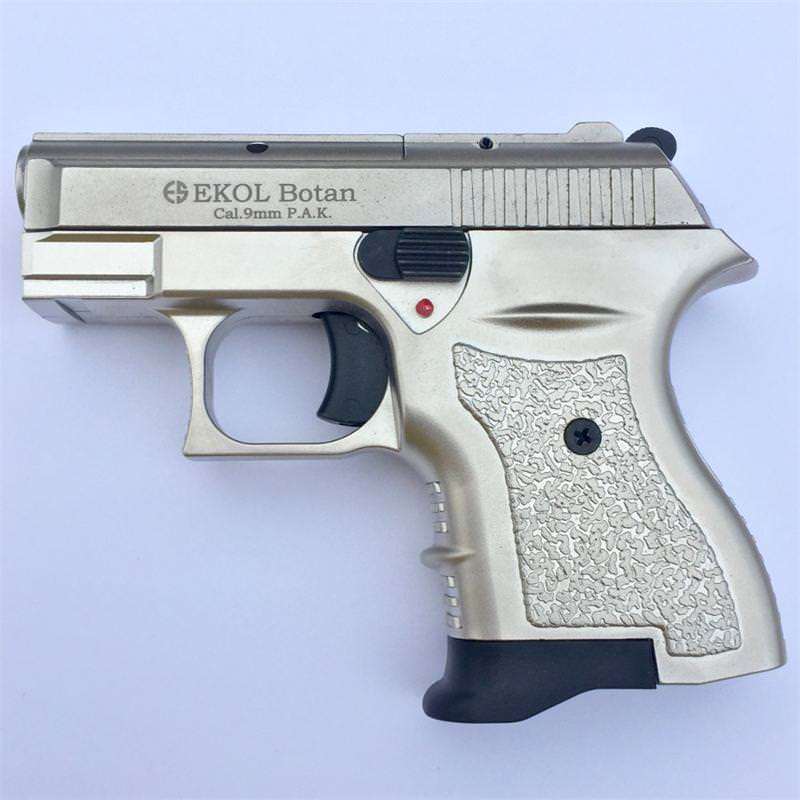 Botan 9MM Blank Firing All Satin Finish Starter Pistol - Tophatter's Guns'N'Weapons Store Collectible Weapons - Tophatter Daily Deals