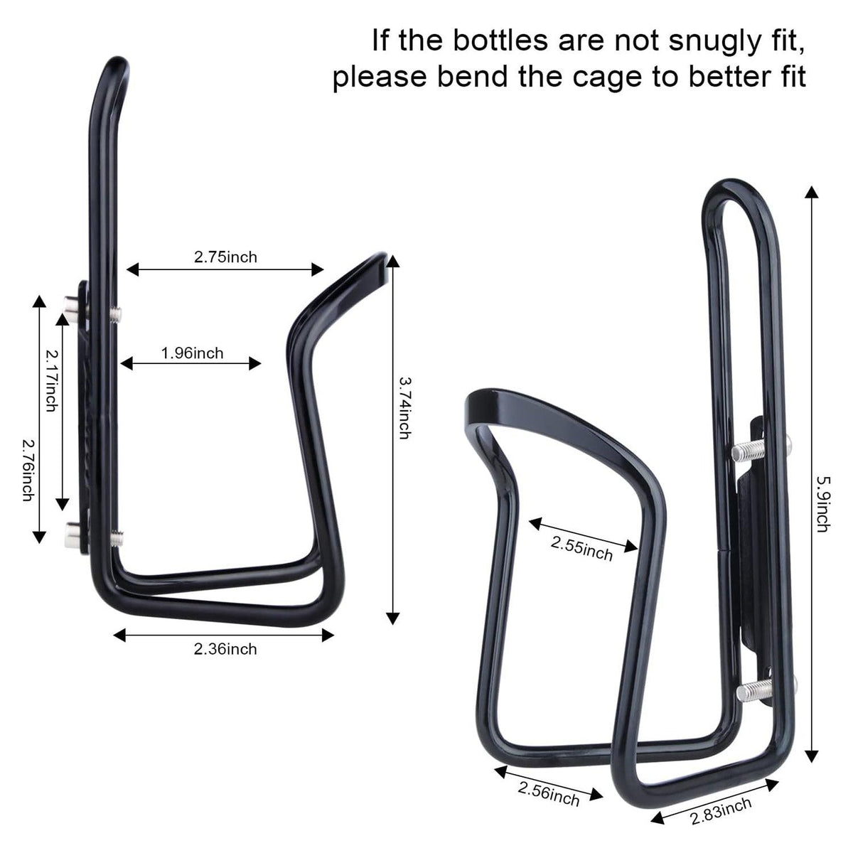 Bottle Holders for Bikes - Aluminum Bicycle Water Bottle Cage Mountain & Cycling - Tophatter Daily Deals
