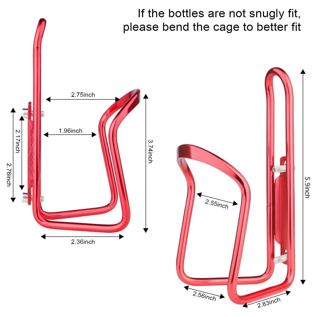 Bottle Holders for Bikes - Aluminum Bicycle Water Bottle Cage Mountain & Cycling - Tophatter Daily Deals
