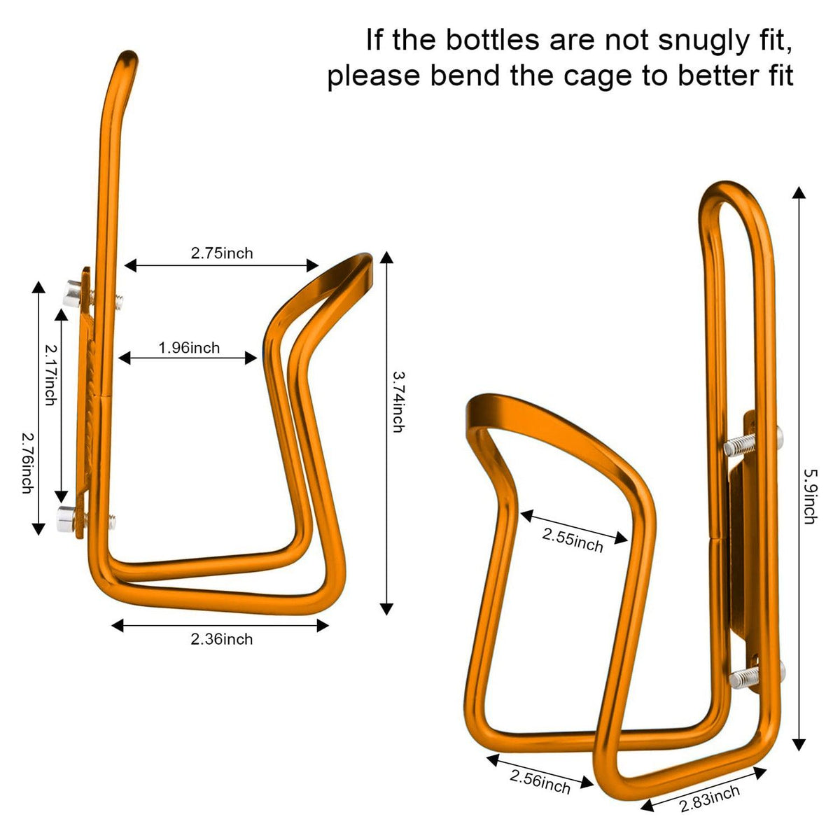 Bottle Holders for Bikes - Aluminum Bicycle Water Bottle Cage Mountain & Cycling - Tophatter Daily Deals