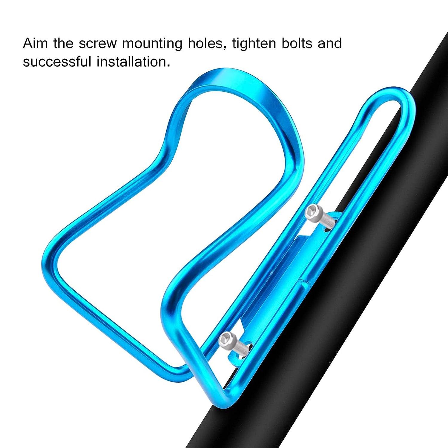 Bottle Holders for Bikes - Aluminum Bicycle Water Bottle Cage Blue Mountain & Cycling - Tophatter Daily Deals