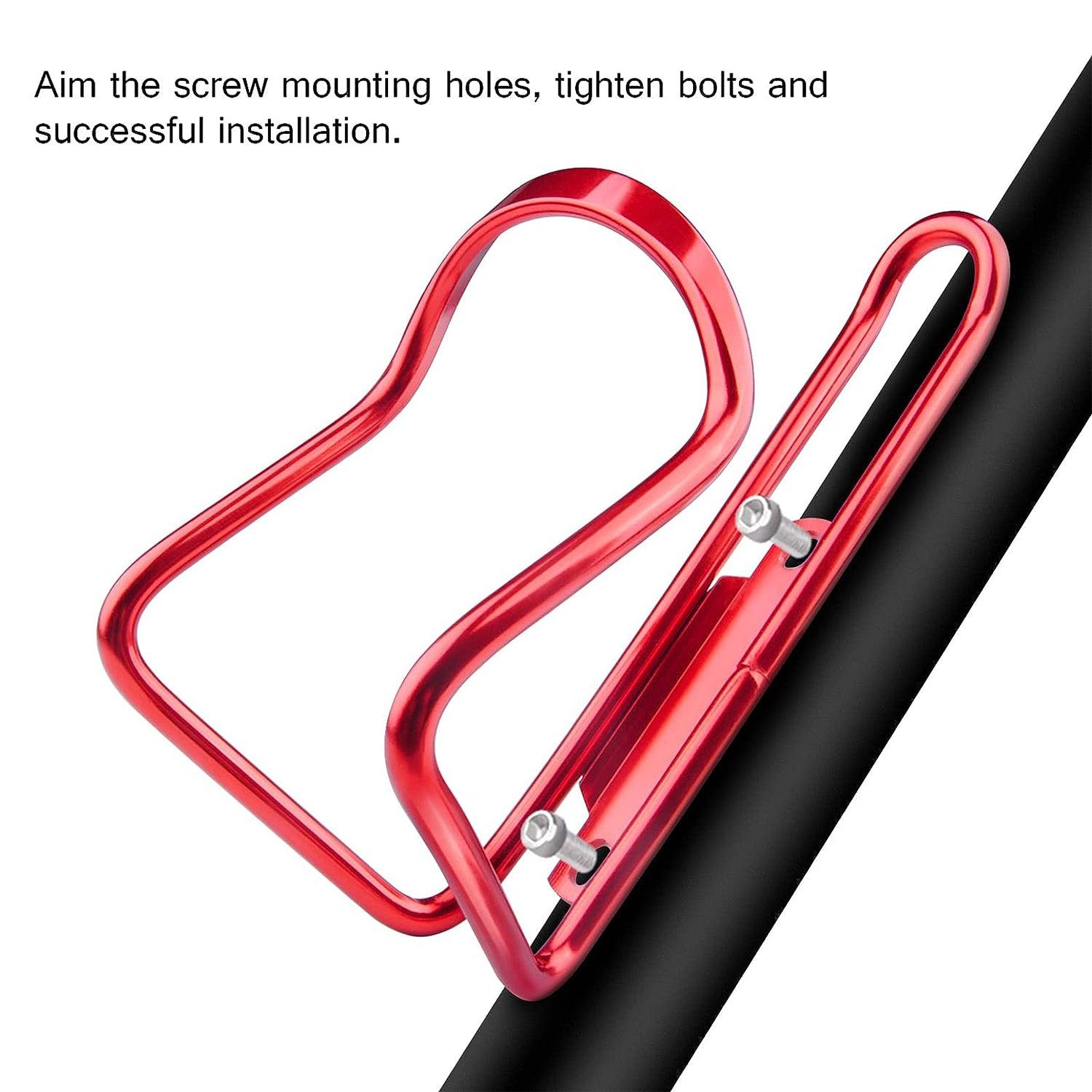 Bottle Holders for Bikes - Aluminum Bicycle Water Bottle Cage Red Mountain & Cycling - Tophatter Daily Deals