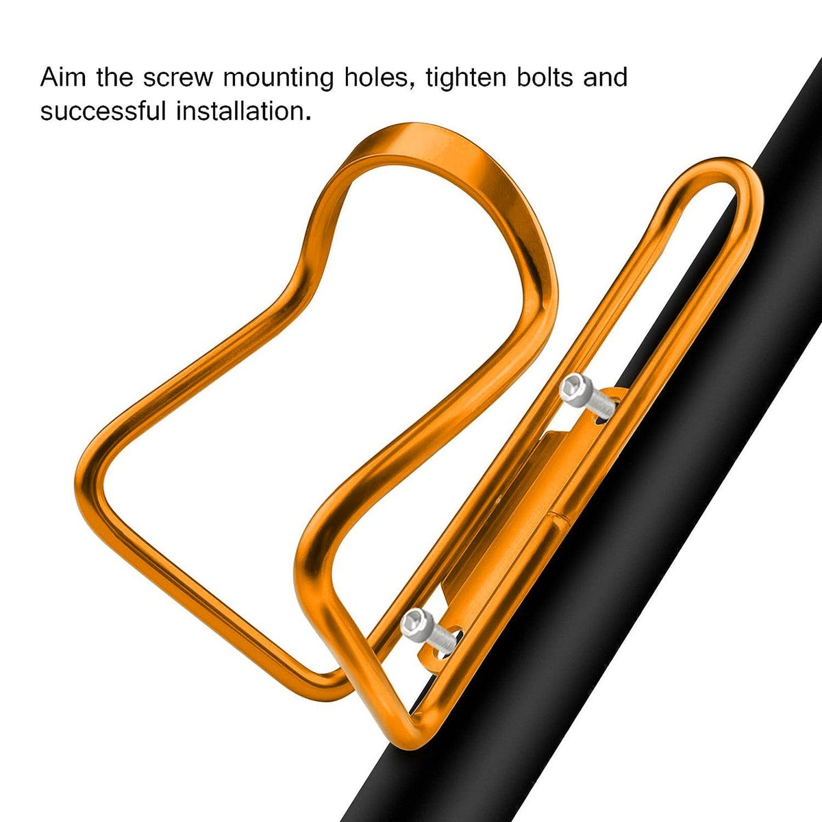 Bottle Holders for Bikes - Aluminum Bicycle Water Bottle Cage Gold Mountain & Cycling - Tophatter Daily Deals