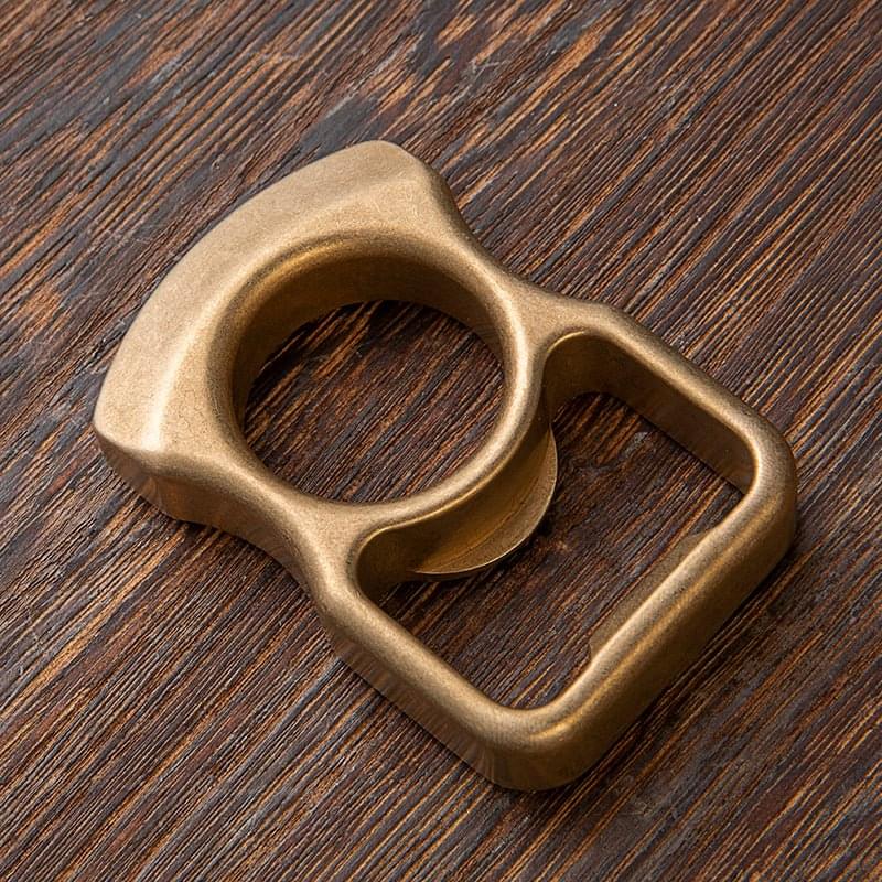 2023 Full Brass Stonewash Bottle Opener Knuck Brass Knuckles - Tophatter Daily Deals