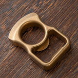 2023 Full Brass Stonewash Bottle Opener Knuck Brass Knuckles - Tophatter Daily Deals