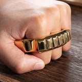 Afrankart DFK Two Finger Bottle Opener Knuck - Cakra EDC Gadgets Brass Knuckles - Tophatter Daily Deals