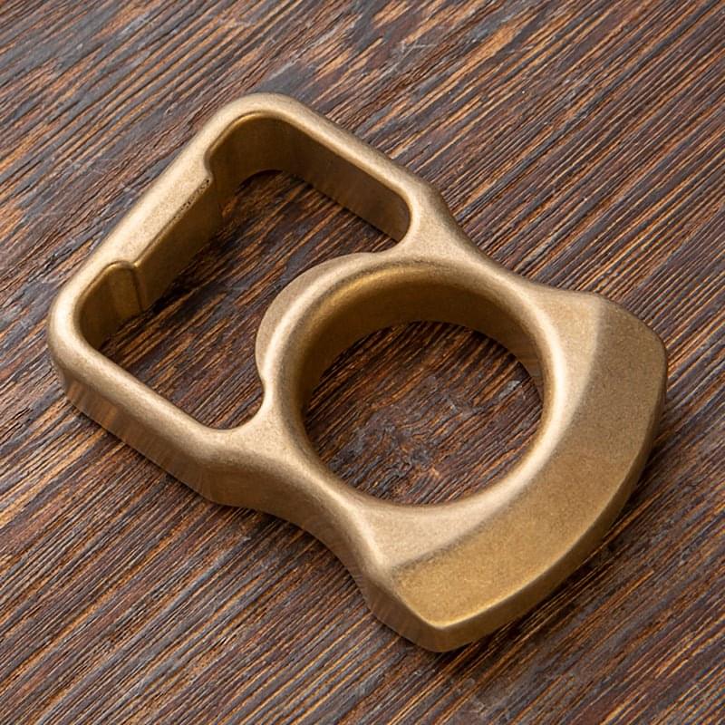 2023 Full Brass Stonewash Bottle Opener Knuck Brass Knuckles - Tophatter Daily Deals