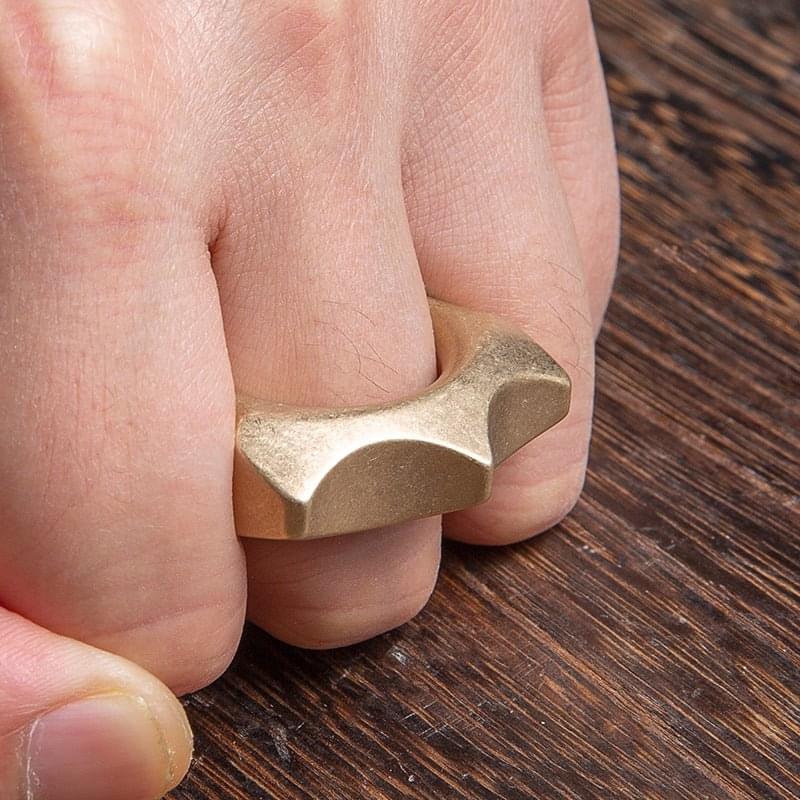 2023 New Stonewash EDC Knuck Bottle Opener Brass Knuckles - Tophatter Daily Deals