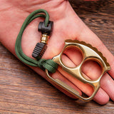 Afrankart DFK Two Finger Bottle Opener Knuck - Cakra EDC Gadgets Brass Knuckles - Tophatter Daily Deals