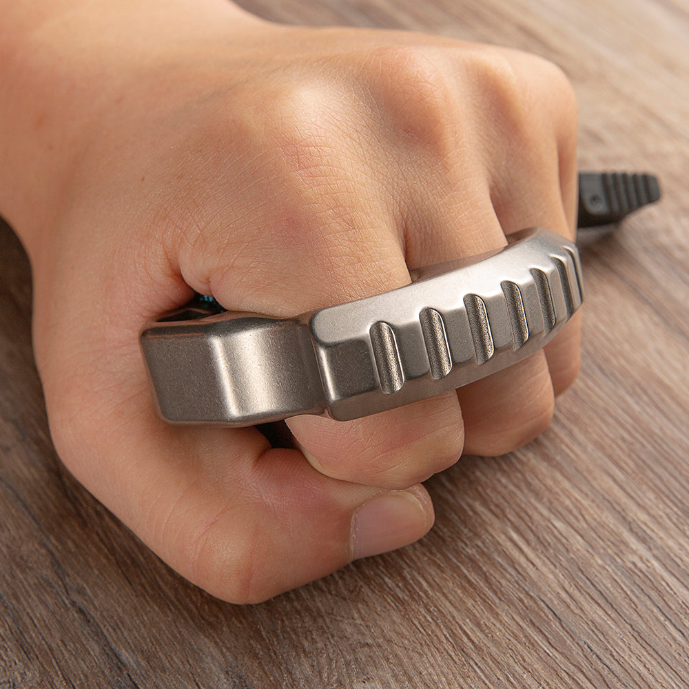 Titanium EDC Bottle Opener Knuck Brass Knuckles - Tophatter Daily Deals
