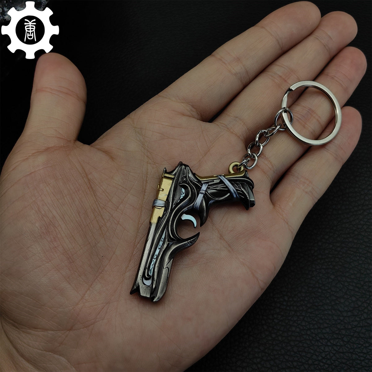 Mini Bound Classic Pistol Gun Metal Keychain - Tophatter Daily Deals