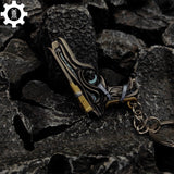 Mini Bound Classic Pistol Gun Metal Keychain - Tophatter Daily Deals