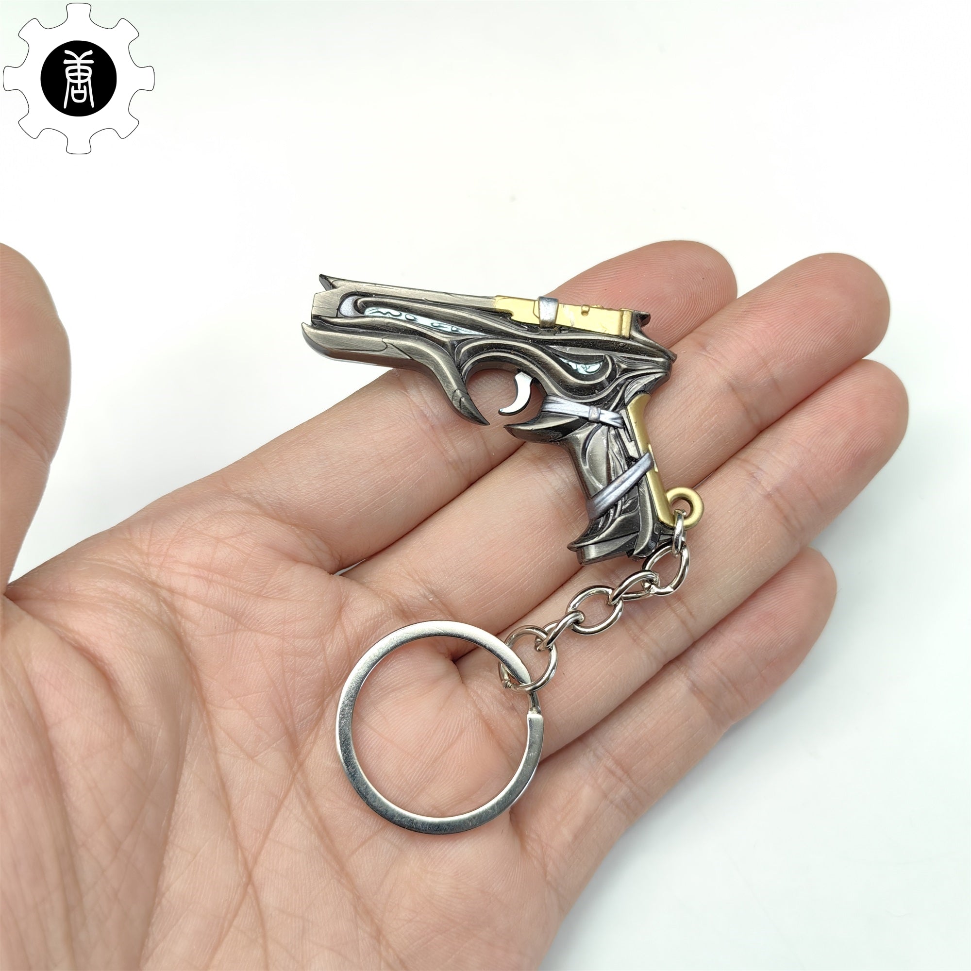Mini Bound Classic Pistol Gun Metal Keychain Keychain - Tophatter Daily Deals