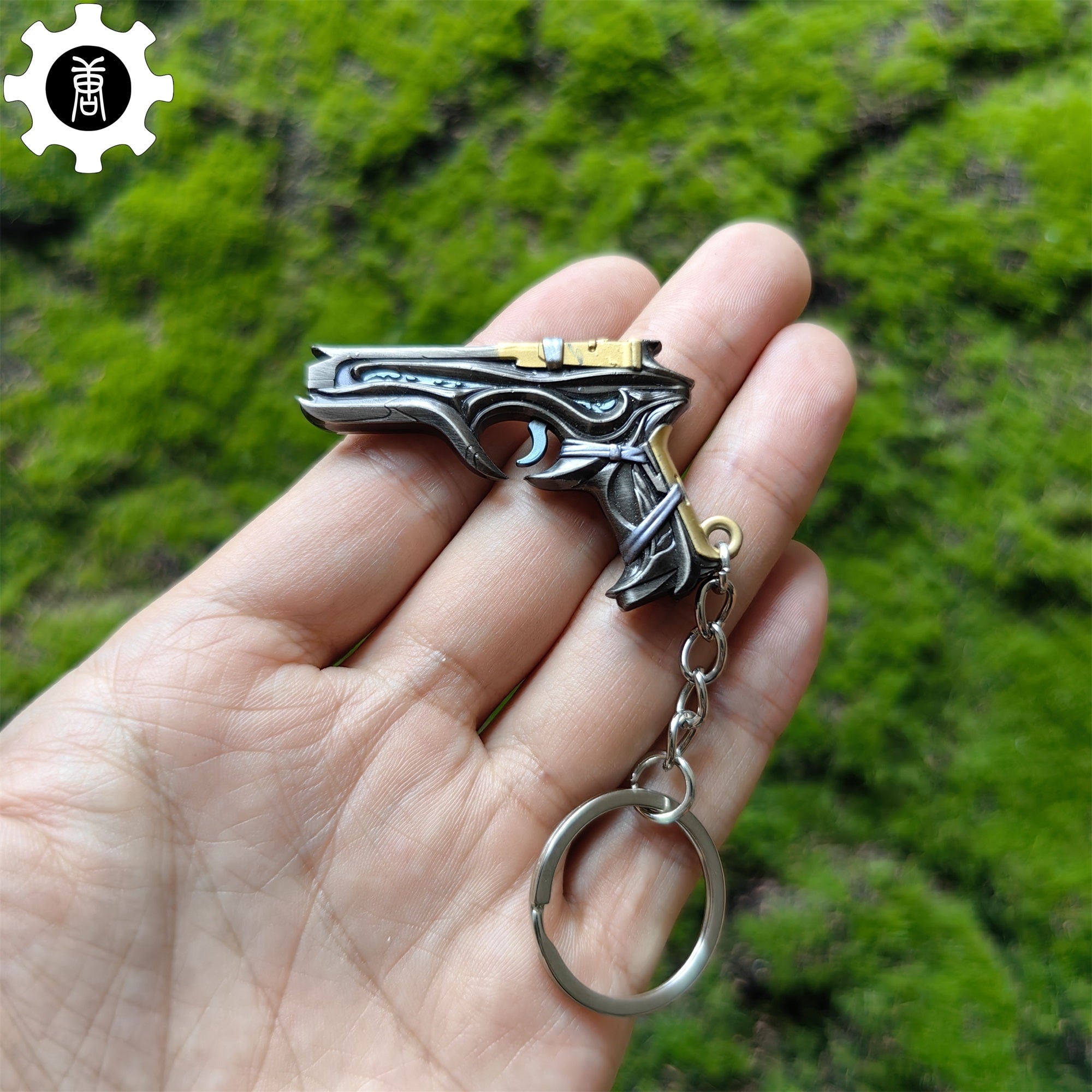 Mini Bound Classic Pistol Gun Metal Keychain - Tophatter Daily Deals