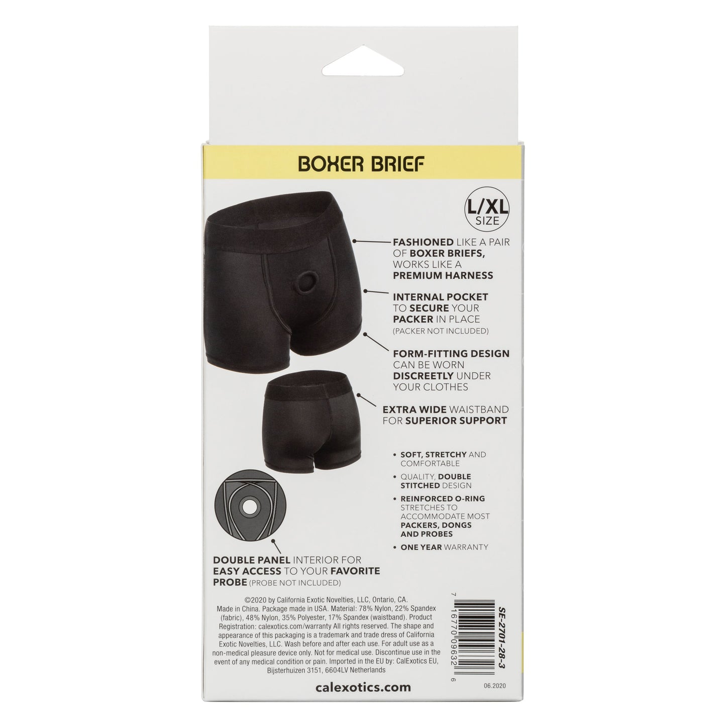 CalExotics Boundless Boxer Brief Harness – Ultra Comfortable Support Harness > Gender > Bodywear - Tophatter Daily Deals