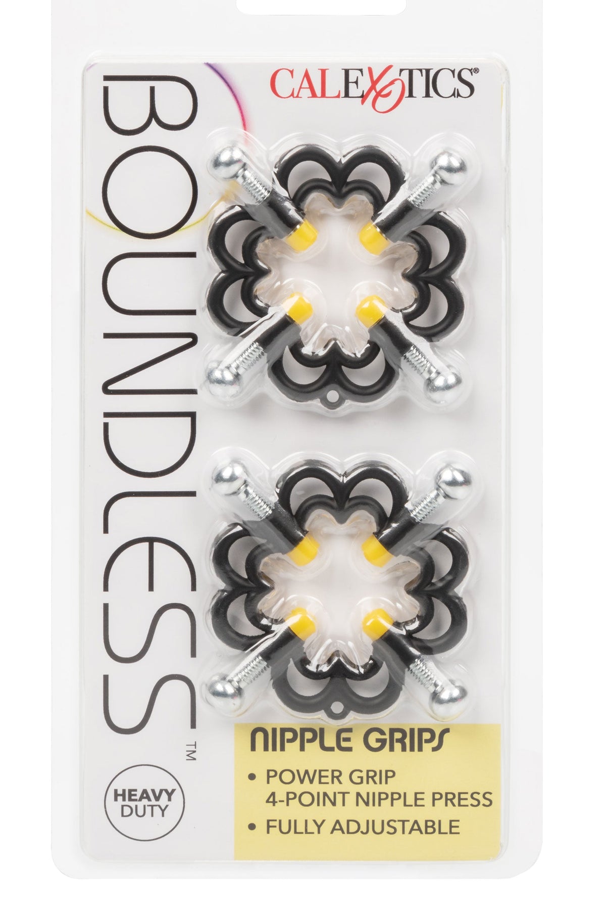 Boundless Nipple Grips Heavy Duty Fully Adjustable 4-Point Press Clamp Set > Sex Toys > Nipple Clamps - Tophatter Daily Deals